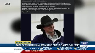 Family says human remains found near Gering confirmed to be Chance Englebert