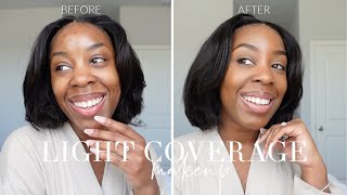 MY *UPDATED* LIGHT COVERAGE 5 MINUTE MAKEUP ROUTINE! | NO FOUNDATION! NO BRONZER! | Andrea Renee