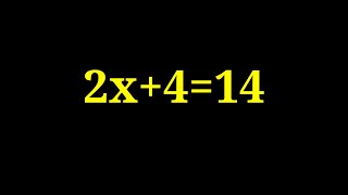 Equation 2x+4=14