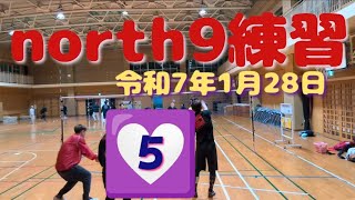 ソフトバレー north9練習⑤ 令和7年1月28日