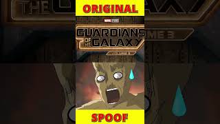 Guardian Of Galaxy - Groot Original Vs Groot Spoof #shorts #marvel #groot