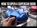 How to open a supercar door