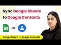 How to Sync Google Sheets to Google Contacts