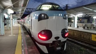 白浜駅にパンダくろしおがきた🐼