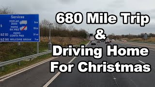 680 Mile Trip and Driving Home For Christmas | Vlog 316