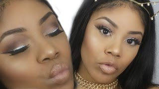 Holographic Glitter Eye Liner | Full Face Makeup Tutorial