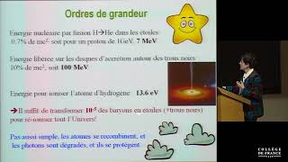 L'époque de la réionisation de l'Univers (1) - Françoise Combes (2019-2020)