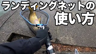 ランディングネットの使い方【釣り】