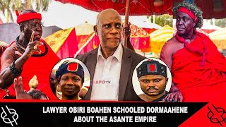 🔥HOT🔥 LAWYER OBIRI BOAHEN SCHOOLED DORMAAHENE ABOUT THE ASANTE EMPIRE AT MANHYIA