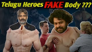 Top 10 Body Transformations of Telugu Heroes | Is Prabhas body FAKE ? #prabhas #ntr #ramcharan