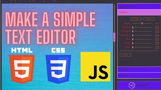 Creative Coding: Make a Live Text Editor with Simple HTML CSS and JS
