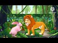 సింహం అమాయకత్వం కుందేలు తెలివి నీతికథ the lion and the rabbit telugu story 3d fairy tales