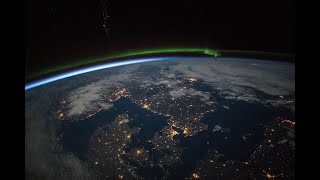 Aurora from ISS (real speed 4K)
