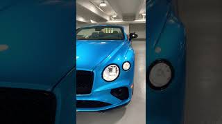 This beautiful Bentley Continental GTC looks amazing In Bright Blue!