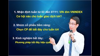 Chứng khoán hàng ngày: Nhận định thị trường tuần từ 03 đến 07/11: VIN dìm chỉ số. Cơ hội bắt đáy?