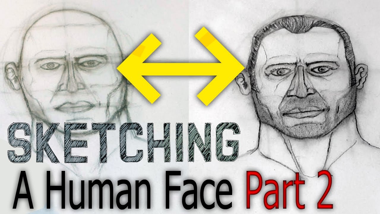 Sketching Lesson 03 A Human Face Part 2 Youtube