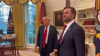 JD Vance Visits Oval Office with Trump for the First Time