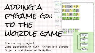 Adding a pygame front end to the Wordle game; fun programming project!