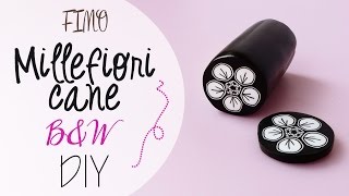 Fimo Cane Fiore Bianco e Nero - DIY Fimo clay cane black and white