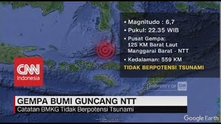 Gempa Bumi 6,7 SR Guncang NTT