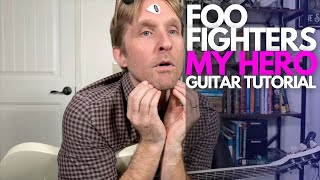 My Hero by Foo Fighters Guitar Tutorial - Guitar Lessons with Stuart!