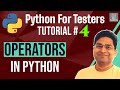 Python for Testers #4 - Operators in Python