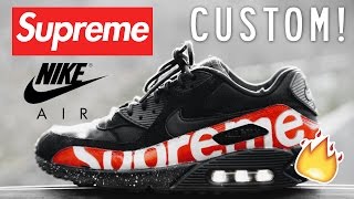 Custom Air Max 90 - Supreme