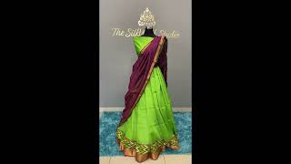 Aishwaryam - Mangalagiri Silk Cotton Lehenga Set