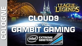 Cloud 9 vs. Gambit Gaming - Game 1 - Semifinal PT - IEM Cologne - League of Legends