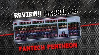 รีวิวคีย์บอร์ด Fantech Pentheon!! กันน้ำได้ ไฟสวยมาก!!