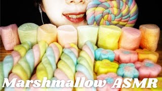 [asmr Mukbang]  Cute Marshmallow Party😋 *Marshmallow Covered In Popping Candy \u0026 Chocolate