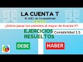 📝 CUENTA T y Asientos contables ✔. Ejercicios de Contabilidad Básica 2020.