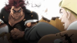 Yujiro vs Sikorsky, Baki angrily attacks Sikorsky