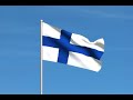 finland flag waving