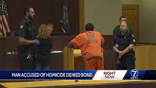 Man charged with murder at Omaha apartment complex denied bond