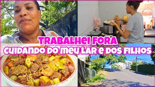 MUITA ROUPA PARA LAVAR 😧| CUIDANDO DO MEU LAR E DOS FILHOS ❤️| ALMOÇO NO CAPRICHO ❤️