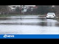 Atmospheric river causes flash flooding in parts of Bay Area, leaving cars stranded