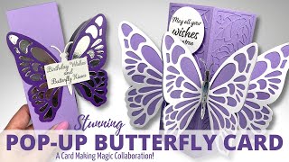 STUNNING Butterfly Pop-Up Box Card | A Card Making Magic COLLABORATION!