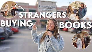 buying strangers whatever books are in their hands | barnes and noble vlog