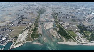 黒部川　空撮映像