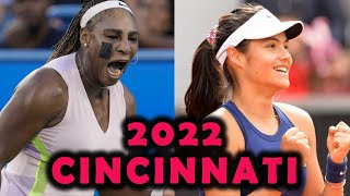 Serena Williams vs Emma Raducanu 2022 Cincinnati