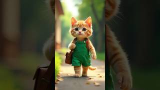 🔥🔥The Curious Kitten and the Dangerous Experiment😪😪😪 #cat #kitten #animation #chemistry #cat ai