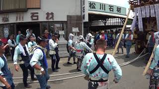 寺宿の山車、松川石材前で手踊り　佐原の大祭 夏祭り2017　最終日　00047