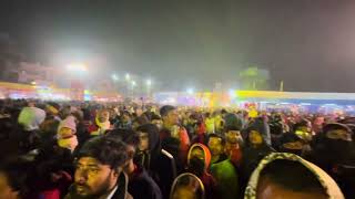 The crowd for the Superstar Jeet da! Massive crowd! Kalna pithe puli Utshav