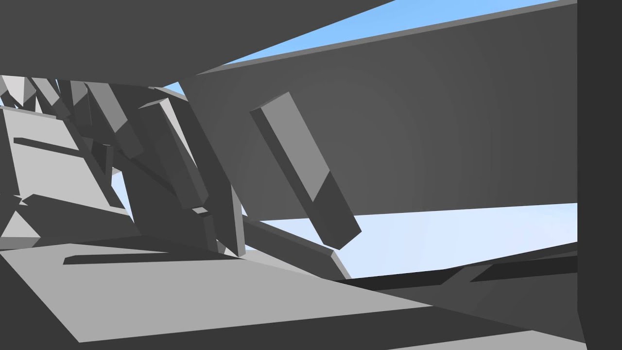 Blender Building Collapse Inside View 02 Youtube