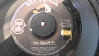 LITTLE PEGGY MARCH I WILL FOLLOW HIM RCA VICTOR RECORD LABEL