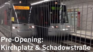 Wehrhahn-Linie: U-Bahnhöfe Kirchplatz \u0026 Schadowstraße