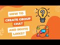 How to Create GROUP CHAT and INVITE LINKS on Messenger?