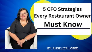 5 CFO Strategies Every Restaurant Owner Must Know