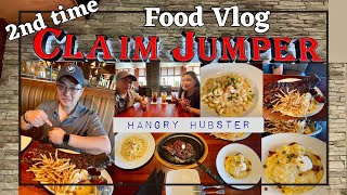 🥩Food Vlog: CLAIM JUMPER Steakhouse (2nd Visit) | Prime Ribeye + BBQ Ribs #27 | Hangry Hubster